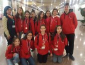 فريق الباليه المصرى للصغار يصل القاهرة بعد حصوله على كأس البطولة الدولية