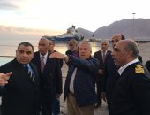 رئيس هيئة موانى البحر الأحمر يتفقد اعمال تطوير ميناء نويبع