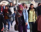 صور.. رصيف 6 بمحطة مصر  بعد 24 ساعة من حادث القطار