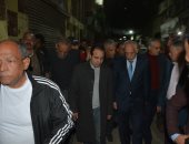 محافظ الجيزة يتفقد العقارات المجاورة لعقار بولاق الدكرور المنهار ويوجه بترميمها