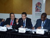 ناصر يتلقي عزاء شهداء محطة مصر خلال اجتماع دورة الألعاب الأفريقية 2019