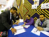 صور.. الكاتب الصحفى يوسف أيوب يسجل فى عمومية الصحفيين لإجراء انتخابات التجديد