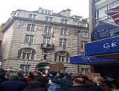 الجالية الجزائرية فى لندن تنظم مظاهرة كبيرة ضد "العهدة الخامسة"