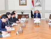 السيسى يستقبل رئيس منظمة التنمية والتعاون للربط العالمى للطاقة