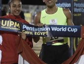 الزوجي المصري يحرز ذهبية كأس العالم للخماسي الحديث 