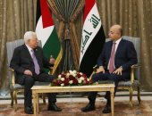 رئيس العراق يؤكد لـ"أبو مازن" ضرورة بذل الجهود لتحقيق آمال شعب فلسطين