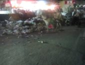 شكوى من انتشار القمامة فى شارع المساكن أمام نقطة المطافى الجديدة بفصيل