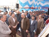 محافظ بنى سويف يتابع مشروع توسعات محطة معالجة صرف صحى أبو صير
