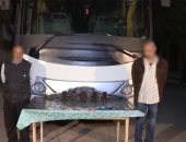 شاهد لحظة إحباط تهريب 290 طربة حشيش بواسطة مهربين