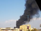 صور.. تصاعد أدخنة كثيفة فى منطقة أبو رواش