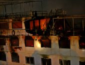 صور.. حريق هائل فى باخرة بالمعادى.. والحماية المدنية تدفع بسيارات الإطفاء