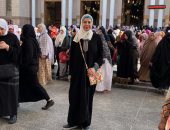 مفيدة شيحة بالحجاب من المسجد النبوى: أحلى مكان فى العالم