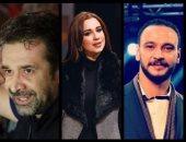 أسما شريف منير وأحمد خالد صالح مع كريم عبد العزيز فى "الفيل الأزرق2"