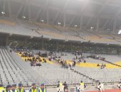 صور.. جمهور الزمالك يتوافد على مدرجات برج العرب قبل مواجهة جورماهيا