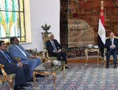 السيسى يستقبل النائب الأول لرئيس السودان ومدير المخابرات الوطنية
