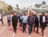 صور.. زيارة الاتحاد الإفريقى لمتابعة تجديدات وتطوير استاد الإسكندرية