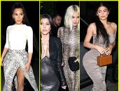 بالصور..كيم وشقيقاتها يتناولن العشاء بمطعم Giorgio Baldi