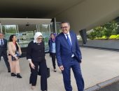 وزيرة الصحة تلتقى رئيس منظمة الصحة العالمية لبحث نقل الخبرات المصرية لإفريقيا