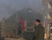 قراء يشاركون بصور وفيديو السيطرة على حريق محدود بجرار قطار منوف