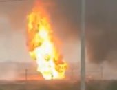 فيديو.. مصرع 5 أشخاص وإصابة آخرين فى انفجار خط أنابيب جنوب إيران