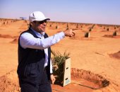 صور.. الرئيس السيسى يتفقد عدداً من المشروعات التنموية بمنطقة توشكى