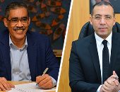 خالد صلاح وأسرة "اليوم السابع" يهنئون ضياء رشوان بمنصب نقيب الصحفيين