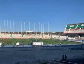 صور.. جمهور حسين داى يتوافد على ملعب مباراة الزمالك