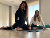 ياسمين صبرى تشارك متابعيها بصورة جديدة فى الجيم 