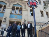 رئيس مترو الأنفاق والعضو المنتدب يتفقدان سير الحركة بمحطة الشهداء والمرج الجديدة