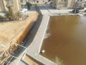 صور.. كسر فى ماسورة مياه بمساكن الهناجر فى التجمع الثالث