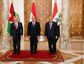 صور.. نص البيان الختامى المشترك الصادر عن القمة الثلاثية بين مصر والأردن والعراق