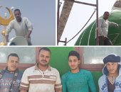 صور.. "الدين لله والوطن للجميع".. قبطى يزين المساجد فى أسيوط بدون مقابل.. رومانى سمير: أشعر بسعادة أثناء عمل النقاشة والمحارة للجوامع.. وأتنازل عن أجرى حبًا لأخوتى المسلمين.. ويؤكد: "الإرهاب مش ممكن يفرقنا"