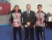  4 ميداليات متنوعة فى اليوم الثانى من منافسات البطولة الأفريقية للمصارعة 