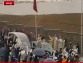 شاهد.. لحظة وصول البابا فرانسيس للمغرب فى أول زيارة له