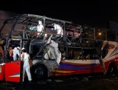 صور.. سلطات بيرو تواصل التحقيقات فى مصرع 20 شخصاً بعد احتراق حافلة