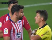 برشلونة ضد أتلتيكو.. طرد دييجو كوستا بعد سبّ الحكم