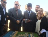 صور .. محافظ الفيوم ولجنة مجلس الوزراء يتفقدان مشروع تطوير بحيرة قارون "الحزام الآمن"