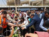 وزيرا القوى العاملة والآثار يزرعان 100 شجرة بالمتحف المصرى الجديد.. صور 