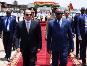 صفحة الرئيس السيسى تبرز زيارته إلى العاصمة الغينية كوناكرى