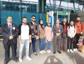 وفد أكاديمية البحث العلمى يغادر مطار القاهرة متوجها إلى جنيف