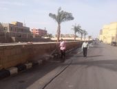 صور.. رجال مدينة الأقصر يقودون حملات نظافة بالشوارع المحيطة لطريق الكباش