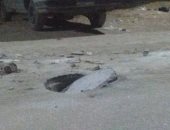 صور.. بلاعة صرف صحى  غير محكمة الغلق بحدائق الأهرام