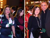 ليلى علوى وخالد صلاح وشريهان أبو الحسن فى العرض الخاص لمسرحية "الملك لير"