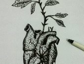 قارئ يشارك اليوم السابع برسومات فنية باستخدام الزيت والرصاص