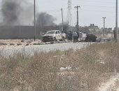 انفجار سيارة مفخخة فى منطقة القوارشة شرق مدينة بنغازى الليبية