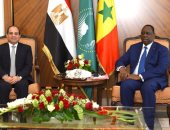 السيسى: بحثت مع رئيس السنغال الأوضاع فى منطقة غرب أفريقيا