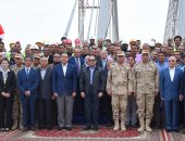 ننشر صور تفقد الرئيس السيسى لمحور روض الفرج فجراً