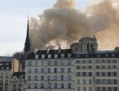 فيديو.. حريق فى كاتدرائية نوتردام بباريس
