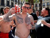 صور.. شاهد محيط كامب نو قبل قمة برشلونة ضد مانشستر يونايتد