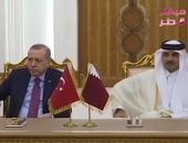 شاهد.. "مباشر قطر" تفضح انبطاح تميم بن حمد للرئيس التركى
